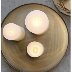 Runde messingbakker i 3 strrelser